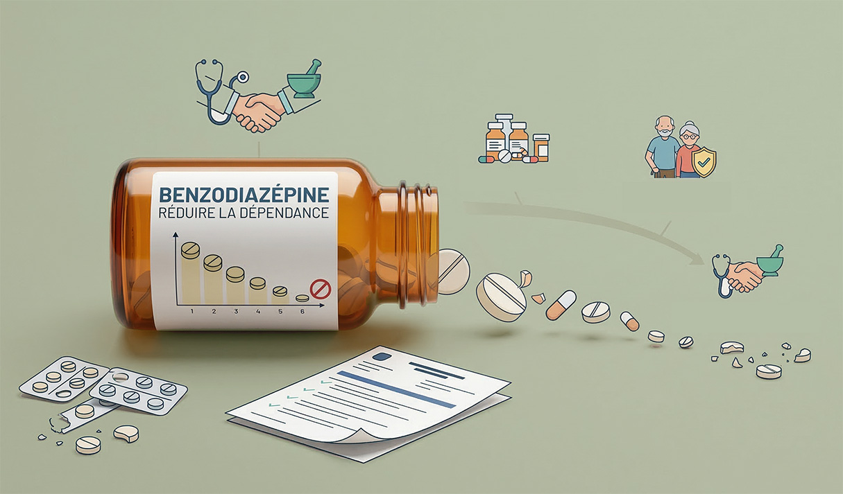 Réduire la dépendance aux benzodiazépines : médecins et pharmaciens unissent leurs forces