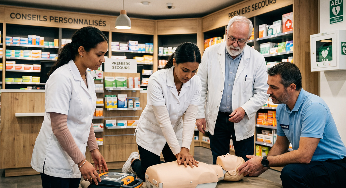 Former aux gestes d’urgence en pharmacie : contrainte réglementaire ou responsabilité professionnelle ?